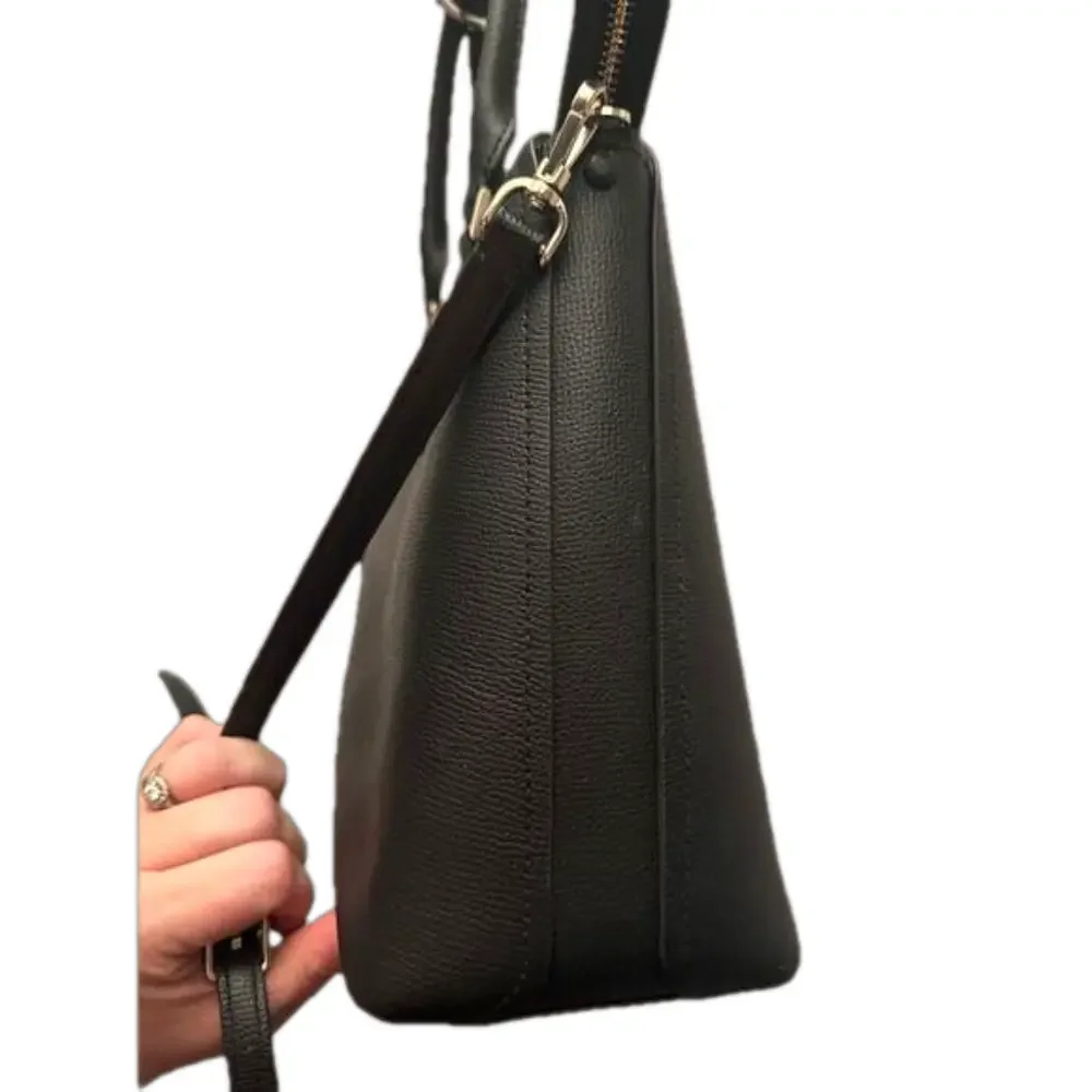 KATE SPADE ♠️ Darcy Leather Satchel Shoulder Crossbody Black